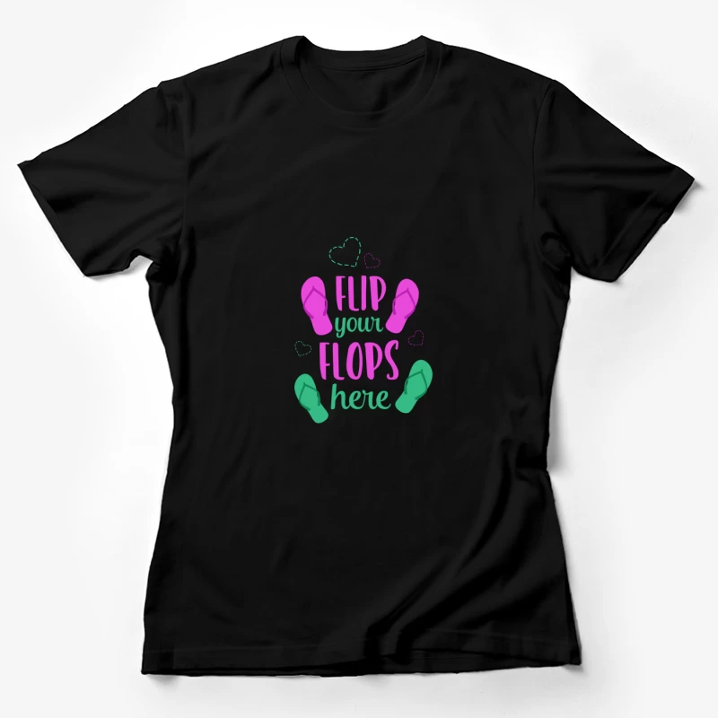 Décoration colorée avec tongs Femme T-Shirt
