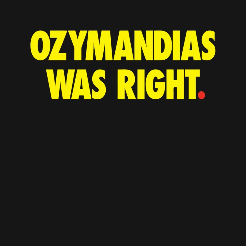 Yellow Ozymandias Typography Statement Mouse Pad