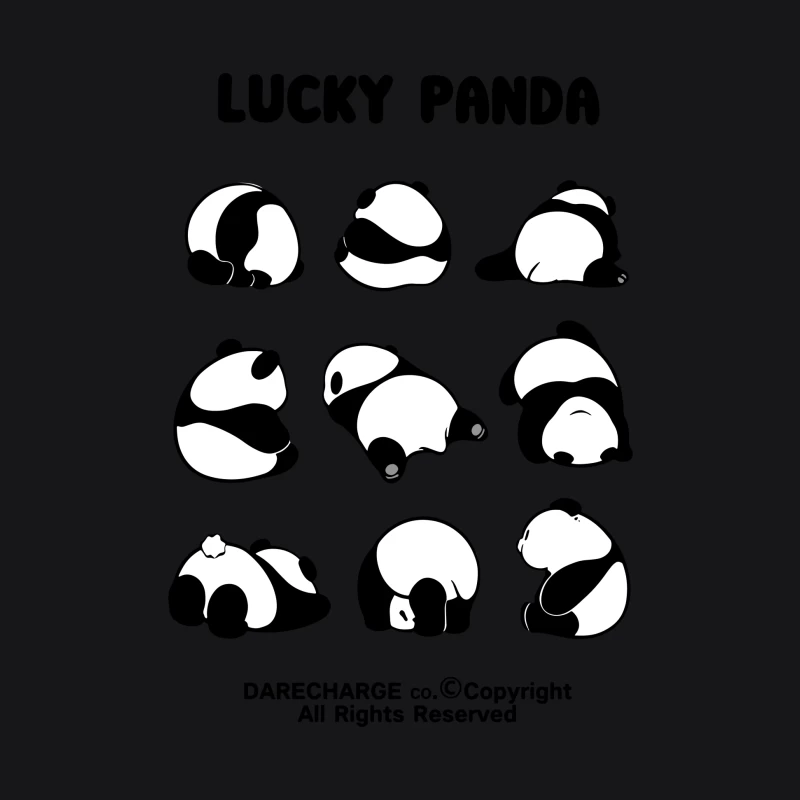 Süße Pandabär-Gesichter Damen Pullover Hoodie
