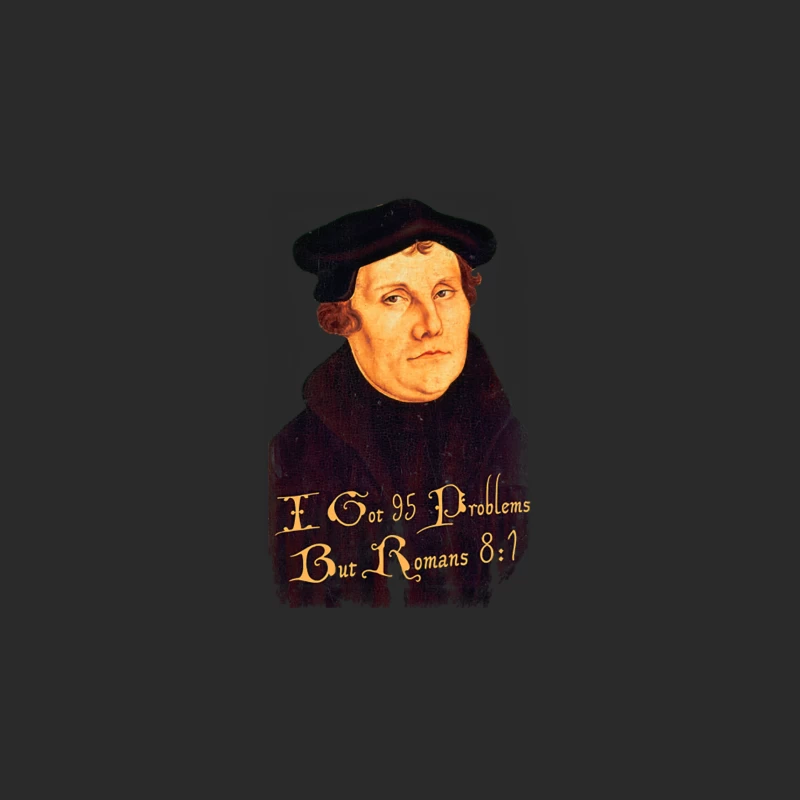 Martin Luther - 95 Problems but Romans 81, distressed Baseball Cap