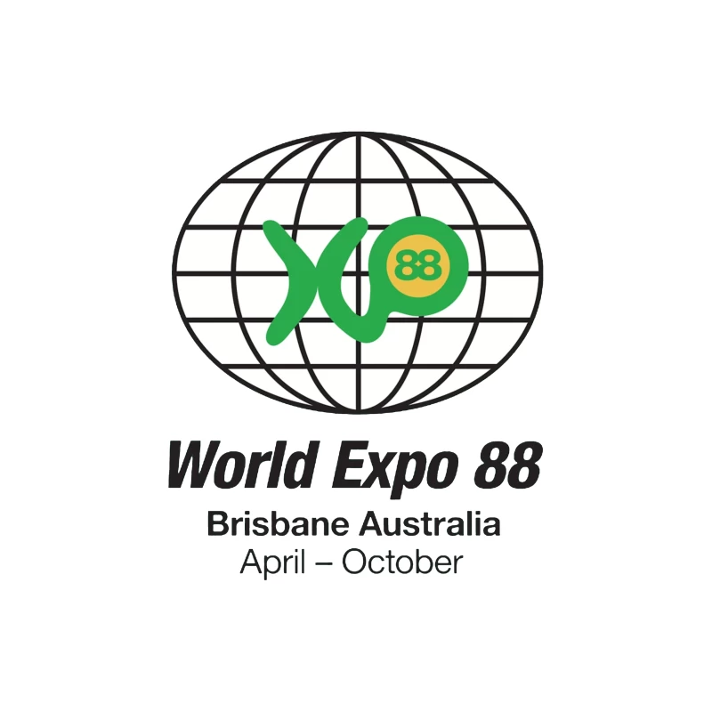 World Expo 88 Brisbane Australia Logo Throw Pillow