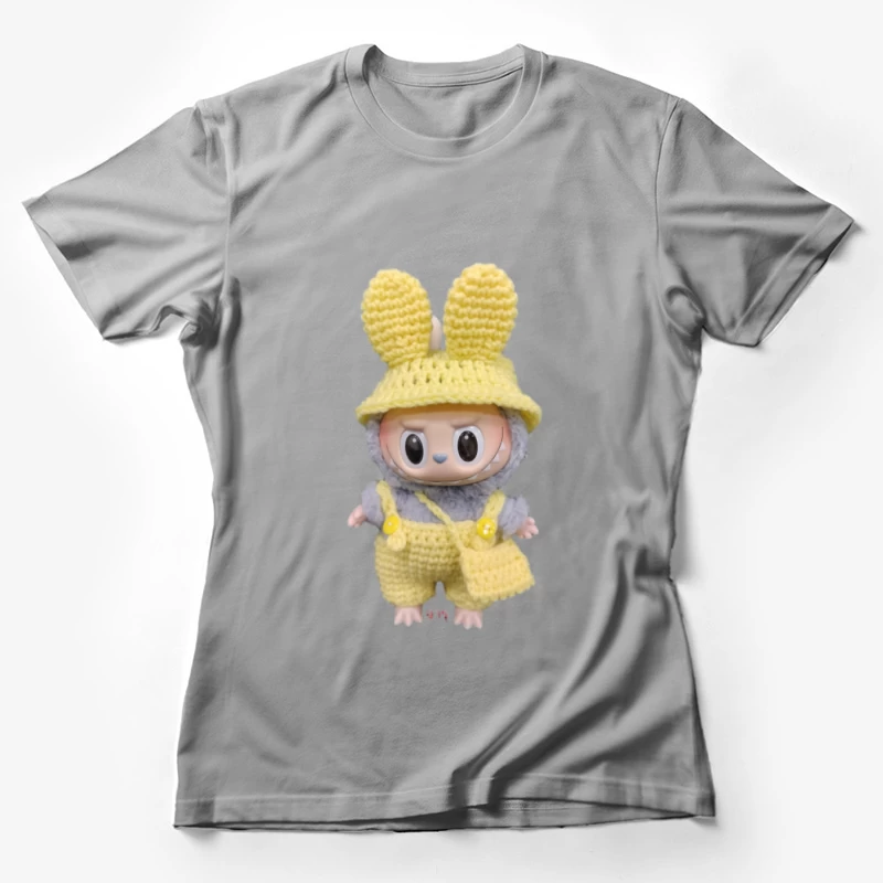 Niedliches Spielzeug mit gelbem Häkel-Outfit Damen T-Shirt