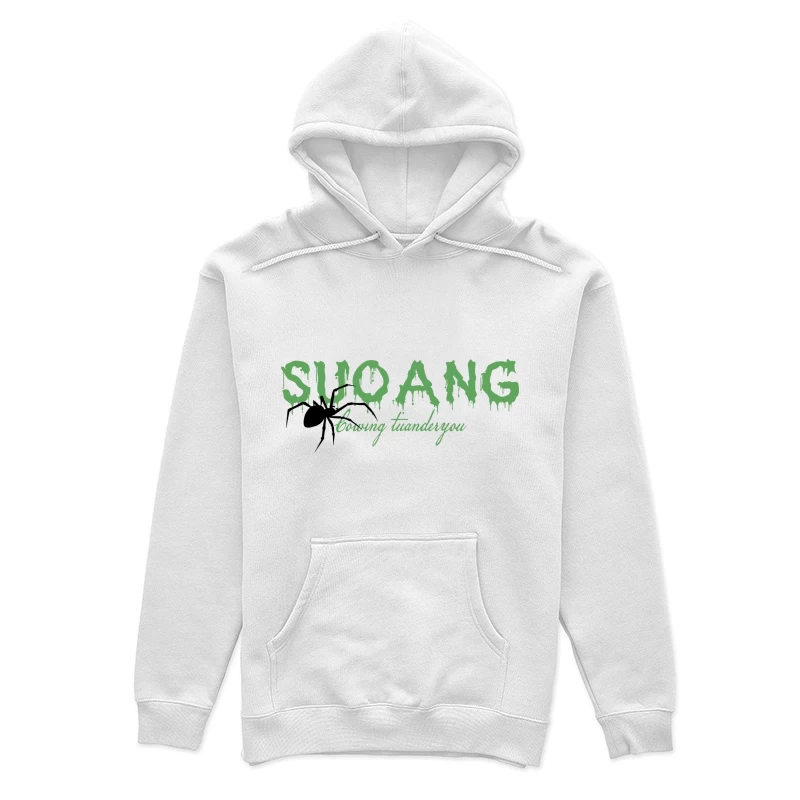 Grüner tropfender Schriftzug SUO ANG Damen Pullover Hoodie