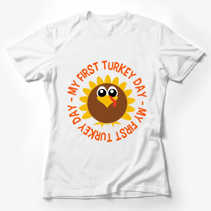 Première journée de dinde pour bébé Femme T-Shirt