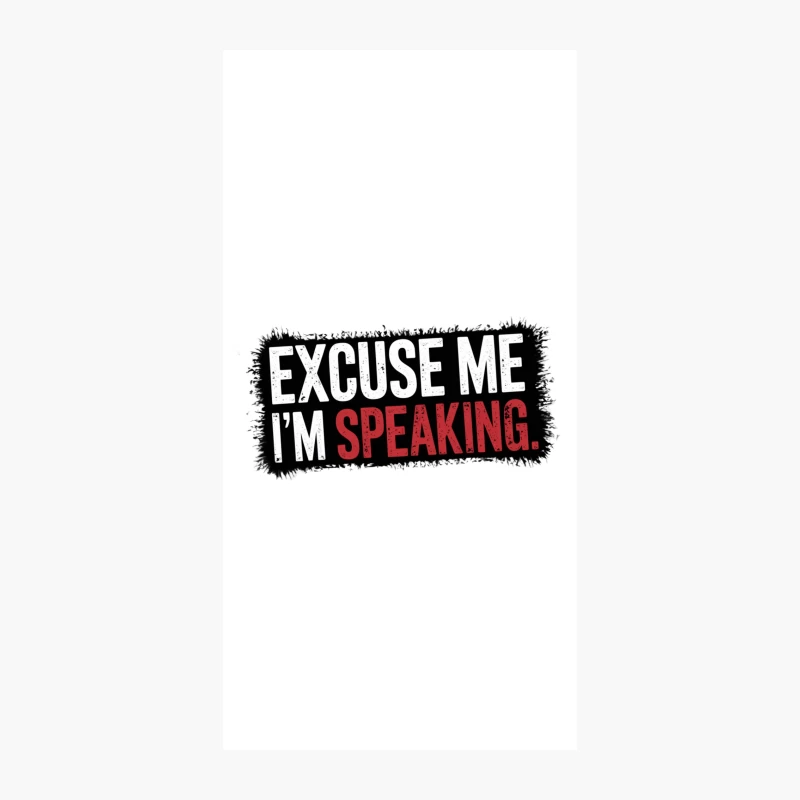 Bold Typography: Assertive Speaking Message iPhone Case