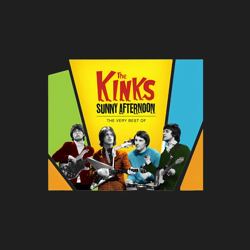 The Kinks 'Sunny Afternoon: The Very Best Of' Vintage Album Cover Male Tank Top