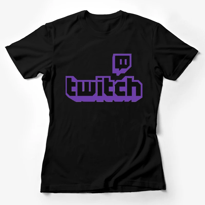 Twitch Gaming Platform Purple Logo Female T-Shirt