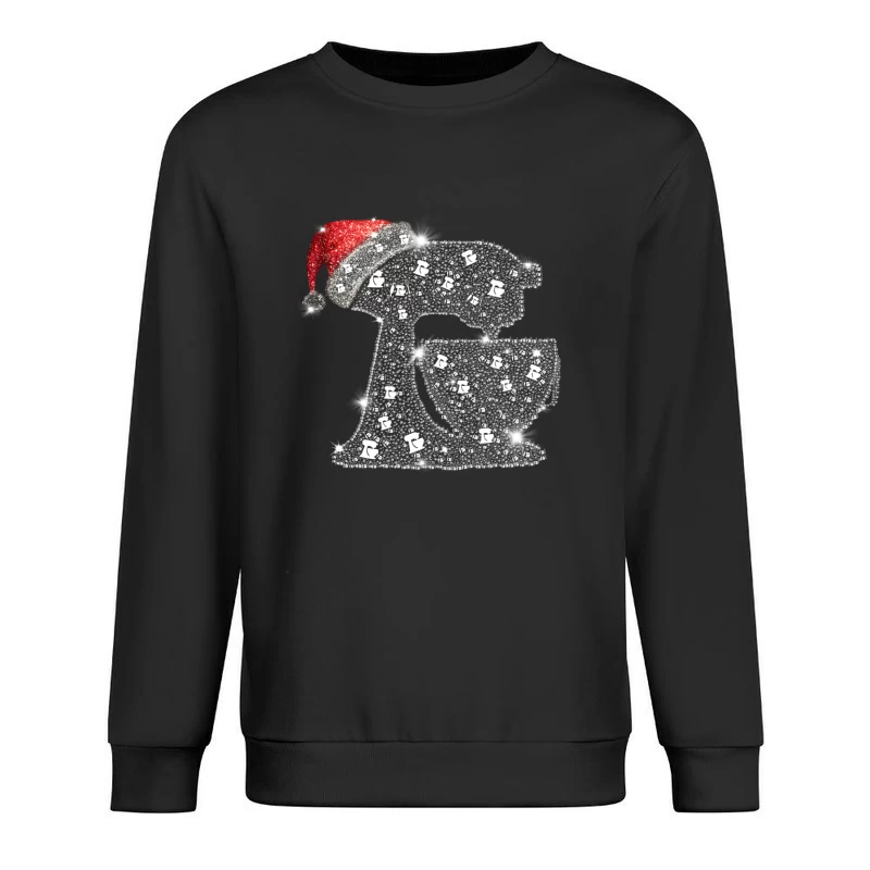 Mélangeur avec chapeau de Noël scintillant Homme Sweat-shirt à enfiler