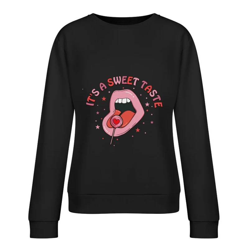 Süßer Geschmack mit einem Lollipop Damen Pullover Sweatshirt