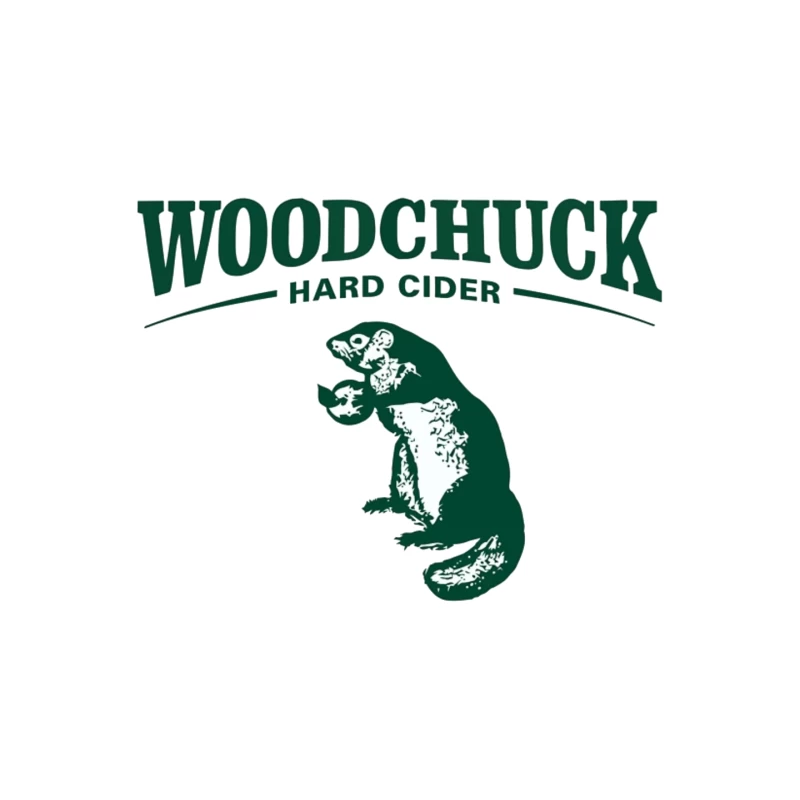 Woodchuck Hard Cider Green Logo with Mascot Design Mouse Pad