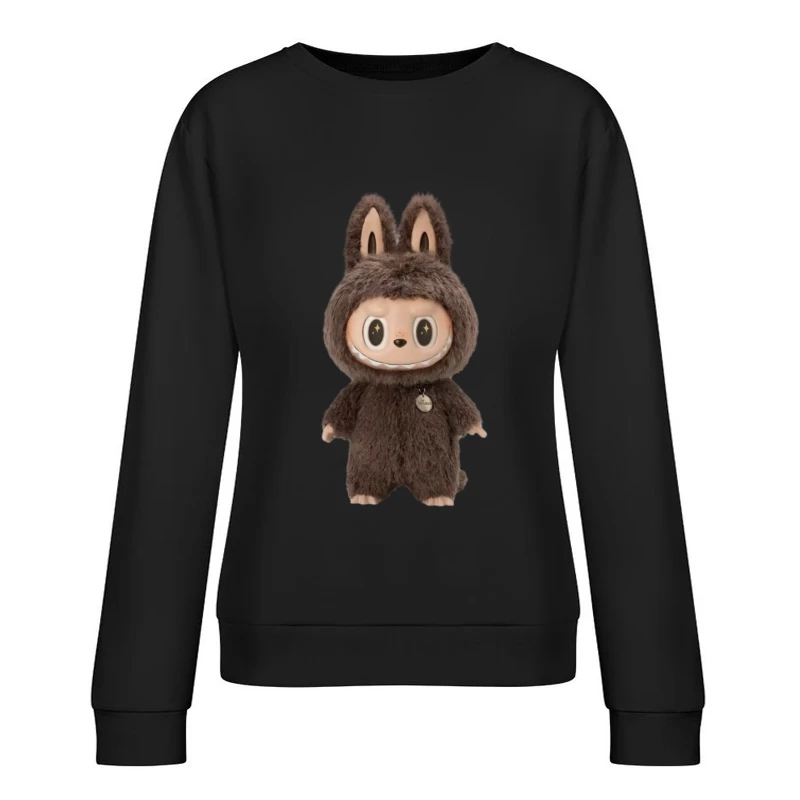 Niedliche Hasenfigur in Plüschanzug Damen Pullover Sweatshirt