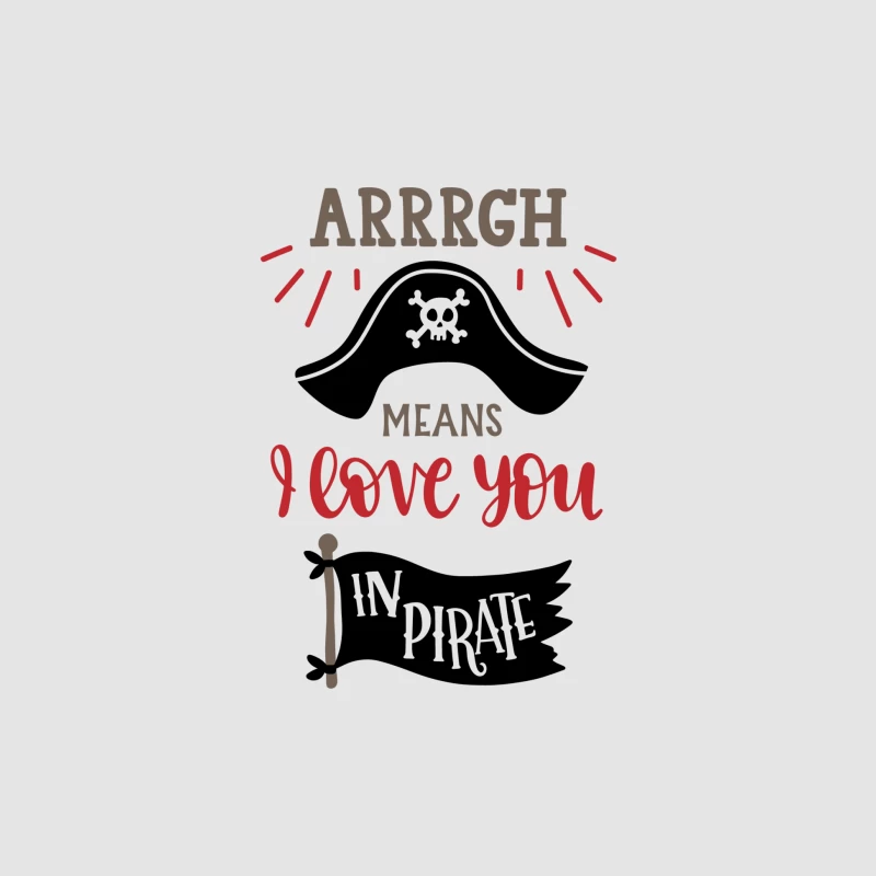 Expression pirate d'amour Femme Sweat à capuche