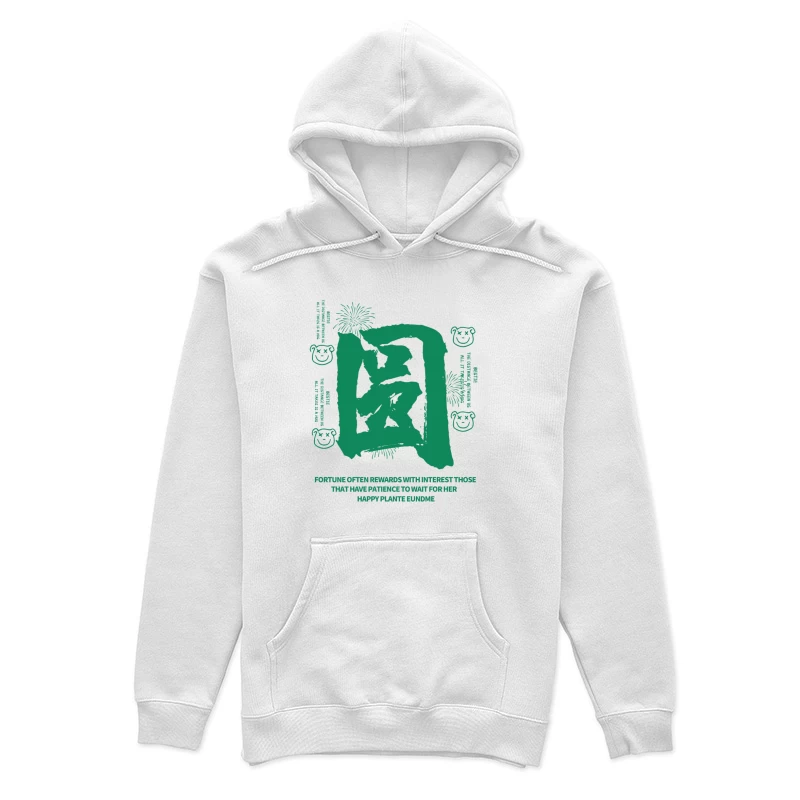 Glückssymbole mit Weisheitsspruch Damen Pullover Hoodie