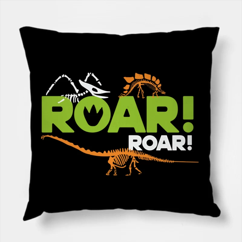 Roar! Dinosaur Playground Throw Pillow