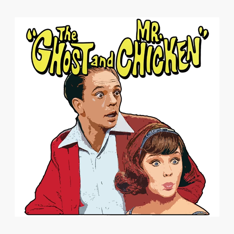 The Ghost and Mr Chicken Throw Pillow