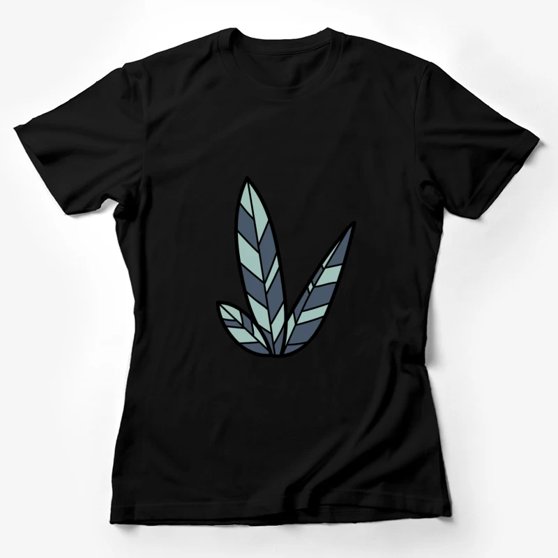 Plante géométrique en vitrail Femme T-Shirt