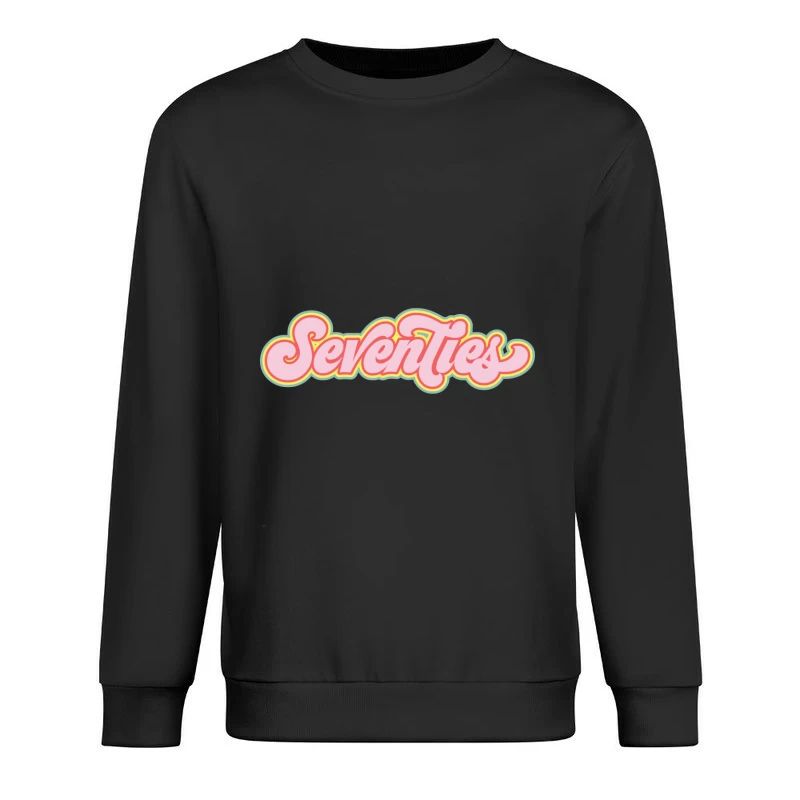 Buntes Seventies-Design Herren Pullover Sweatshirt