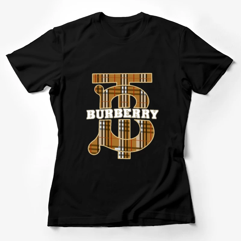 Burberry Logo mit Karomuster Damen T-Shirt
