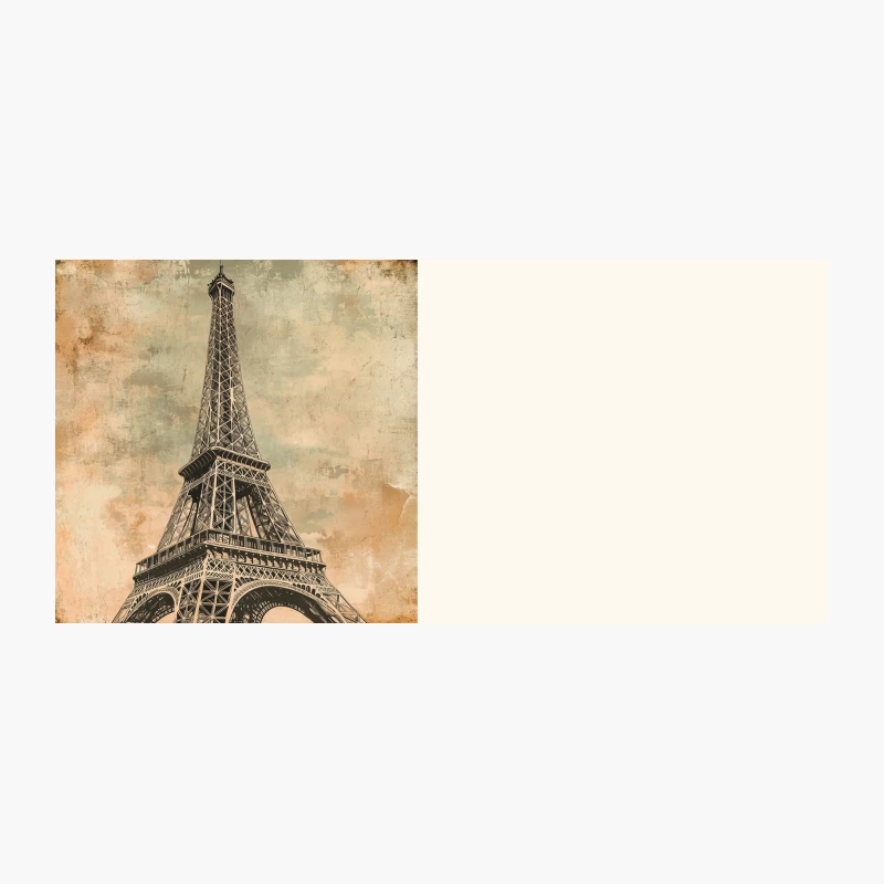 Vintage View of Eiffel Tower in Paris Coffee Mug