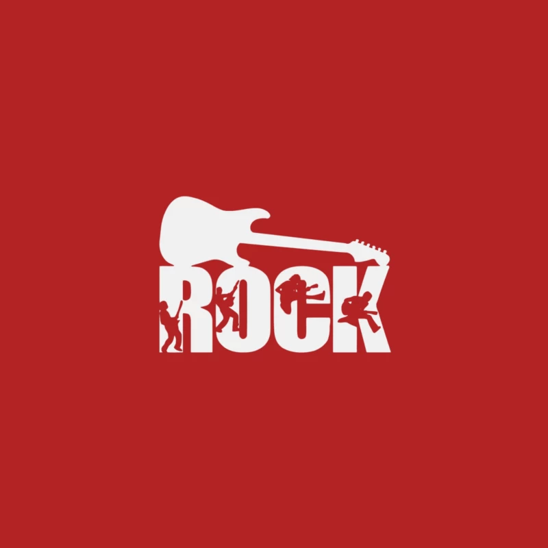 Rock Music Illustration Male T-Shirt