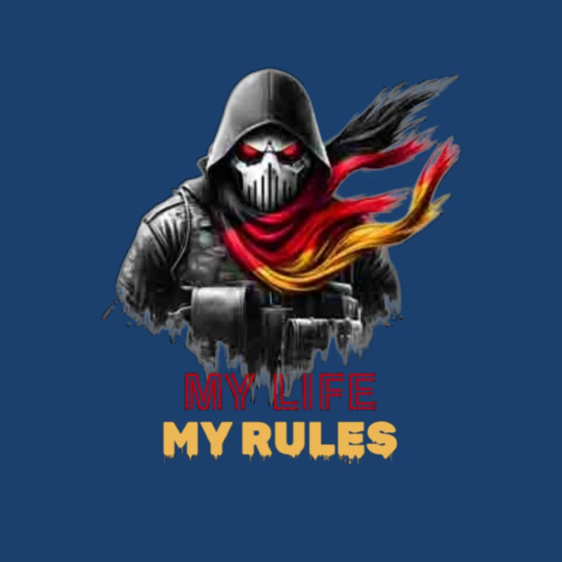 Rebel Symbolism with Personal Motto Male Pullover Hoodie
