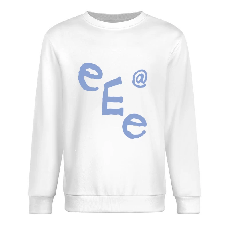 Abstrakte Buchstaben und Symbole Herren Pullover Sweatshirt