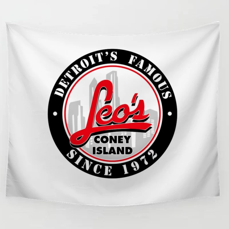 Leo's Coney Island - Detroit's Famous Restaurant Logo Since 1972 Tapestry