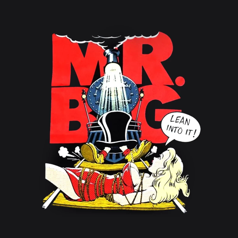 Vintage "Mr. Big" Bathroom Advertisement with Comic-Style Shower Illustration Male Pullover Hoodie