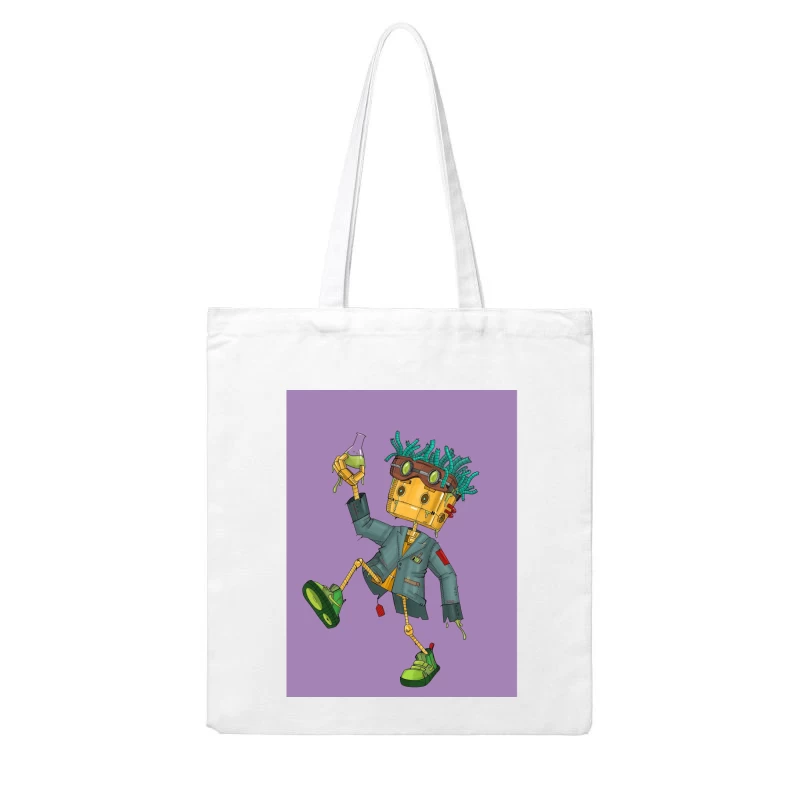 Robotkite Scientist Cotton Tote Bag