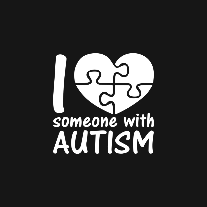 I Love Someone With Autism Desk Mat