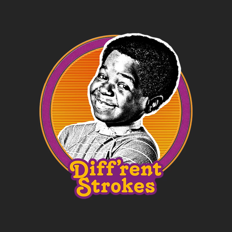 Diff_rent Strokes  80s Vintage Look Fan Design Female Pullover Sweatshirt