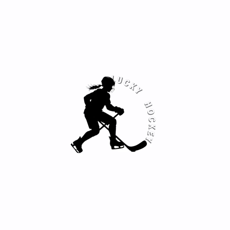 Female Hockey Player Silhouette in Action Coffee Mug