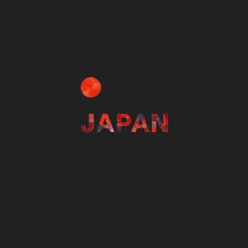 Minimalist Japanese Flag Design with Typography Bucket Hat