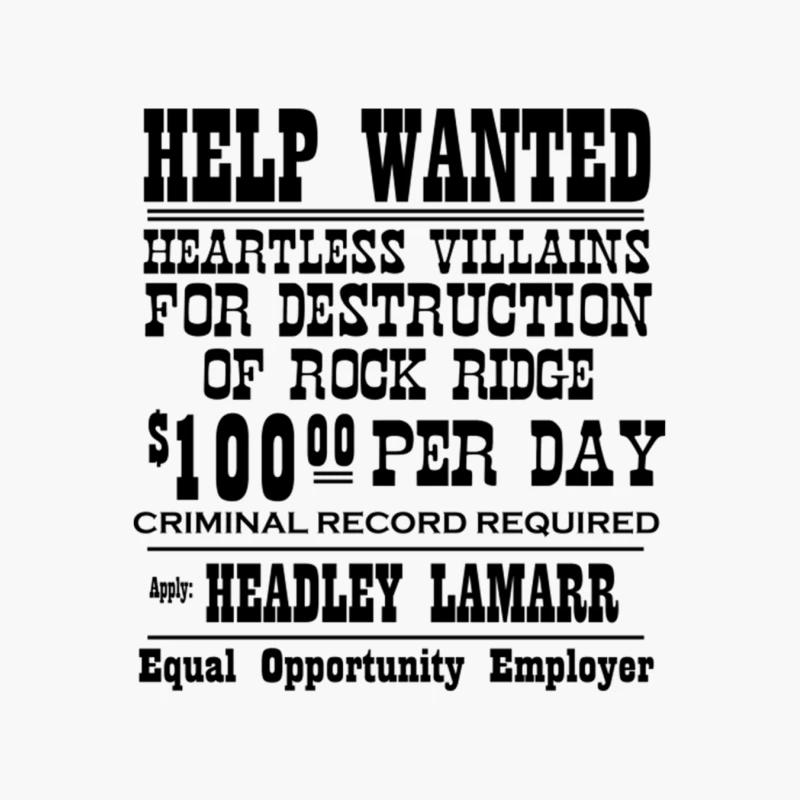 Blazing Saddles Wanted Poster Cotton Tote Bag