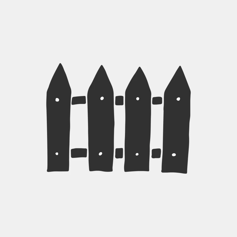 Clôture Noire Dessinée Homme Débardeur