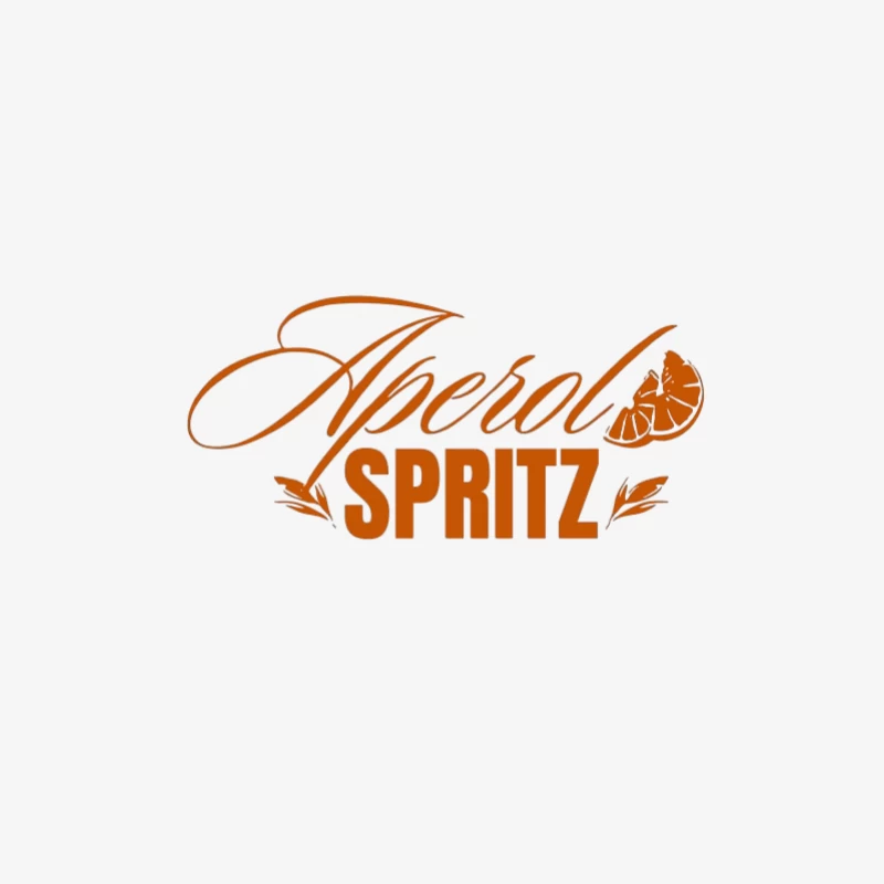 Logo Aperol Spritz avec motif d'orange Homme Manches Longues T-Shirt