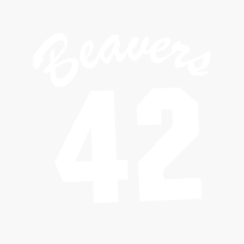 Beavers 42 Cotton Tote Bag