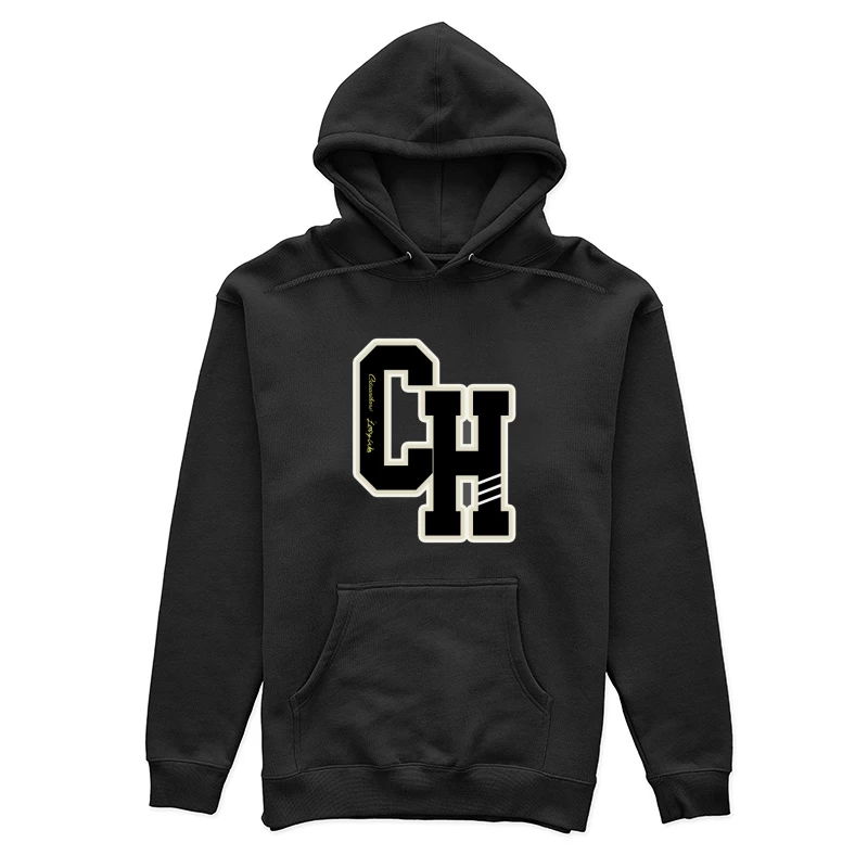 Buchstaben O und H Design Damen Pullover Hoodie
