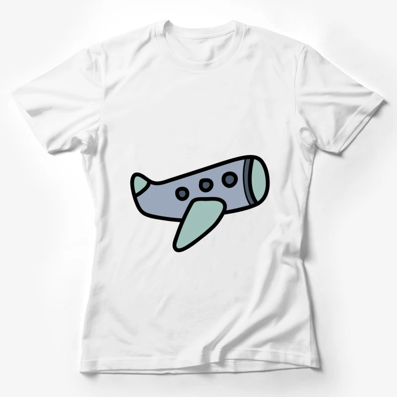 Icône d'avion stylisée Femme T-Shirt