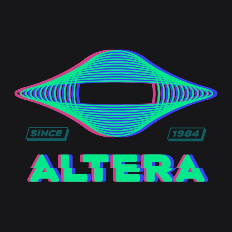 Altera Logo mit neonfarbenem Design Damen Pullover Hoodie