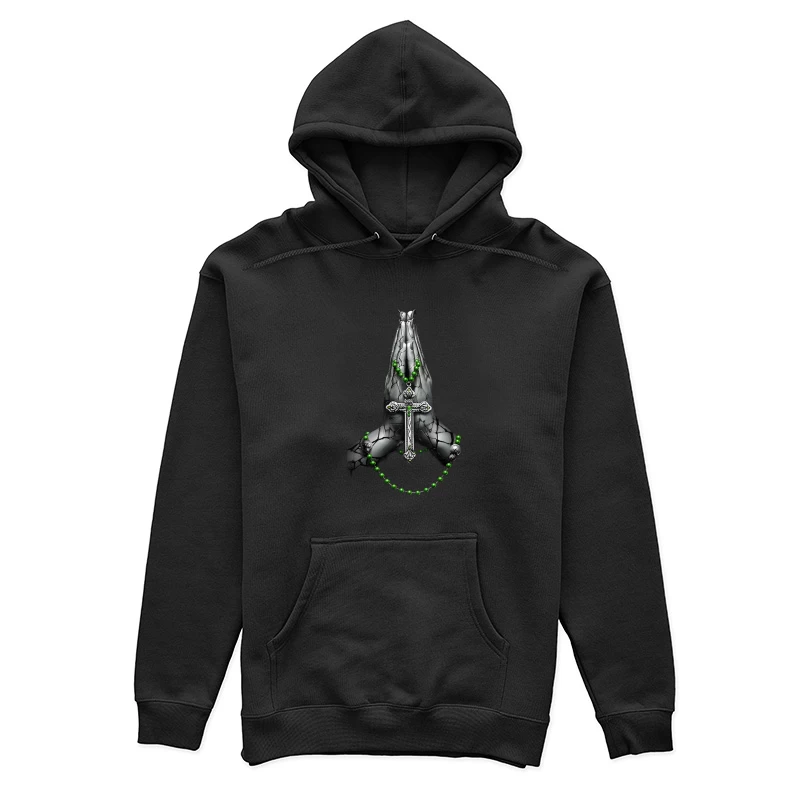 Betende Hände mit Rosenkranz Damen Pullover Hoodie