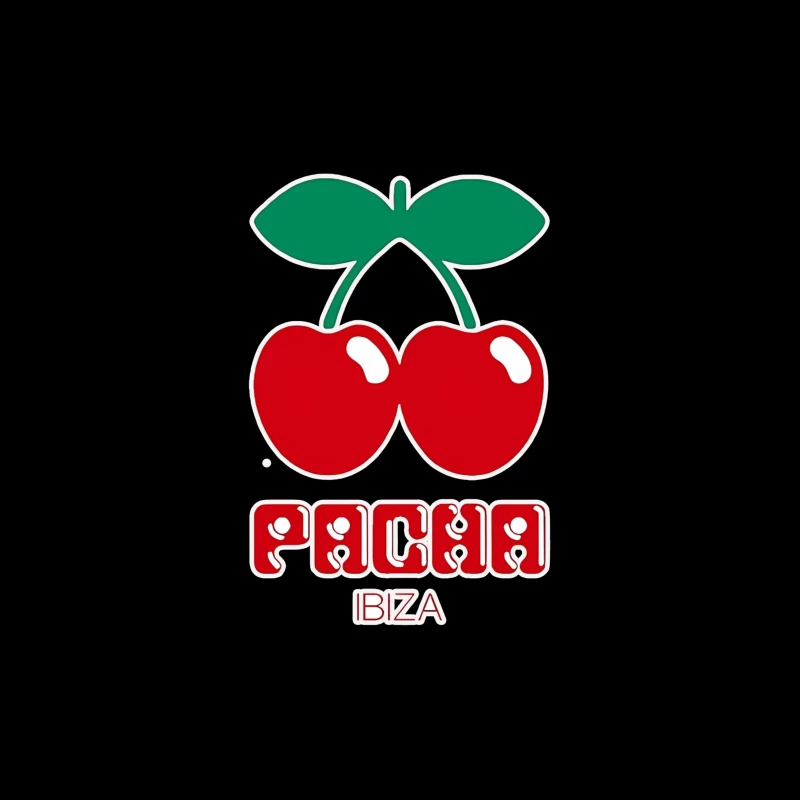 Pacha Ibiza Nightclub's Iconic Cherry Logo Tapestry