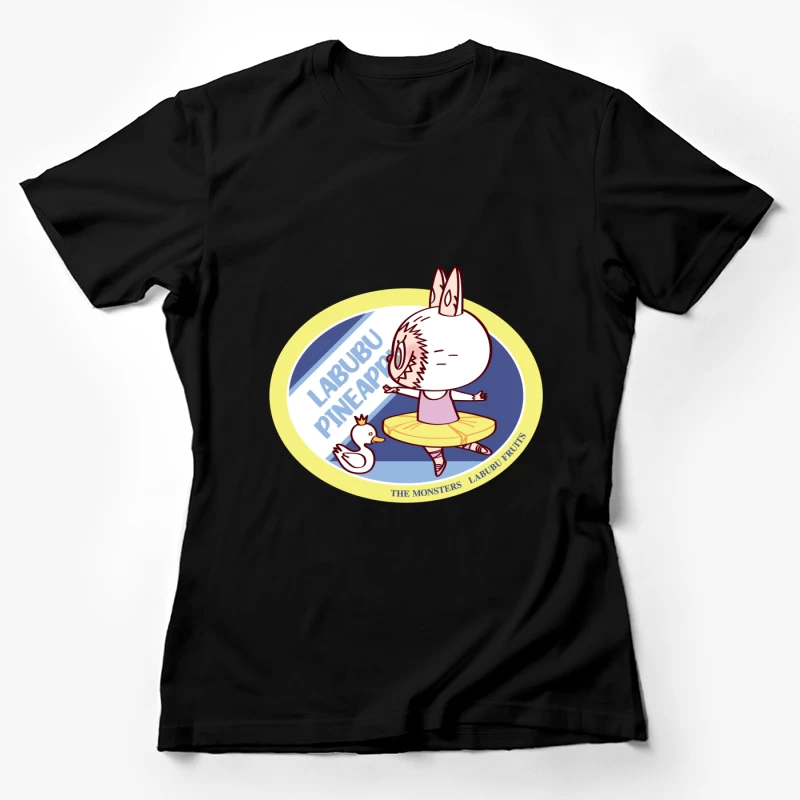 Labubu mit Krone und Ente Damen T-Shirt