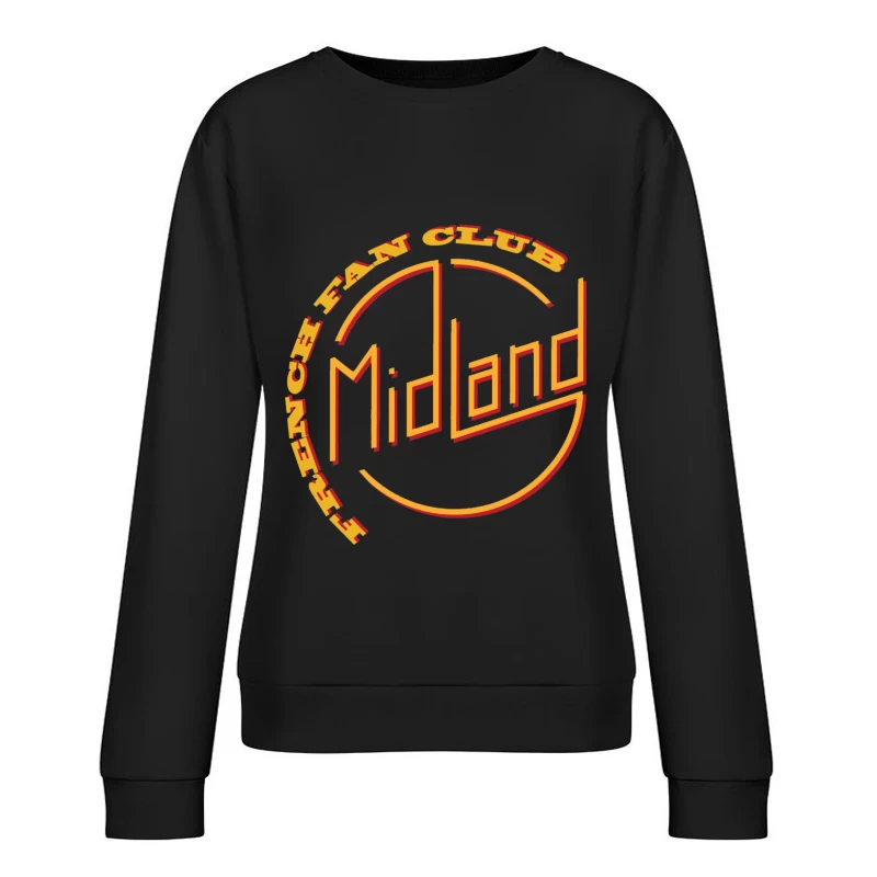 midland music logo 2 Female Pullover Sweatshirt
