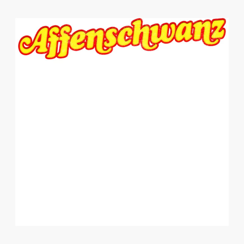 Affenschwanz  Retro German Swearing Design Throw Pillow