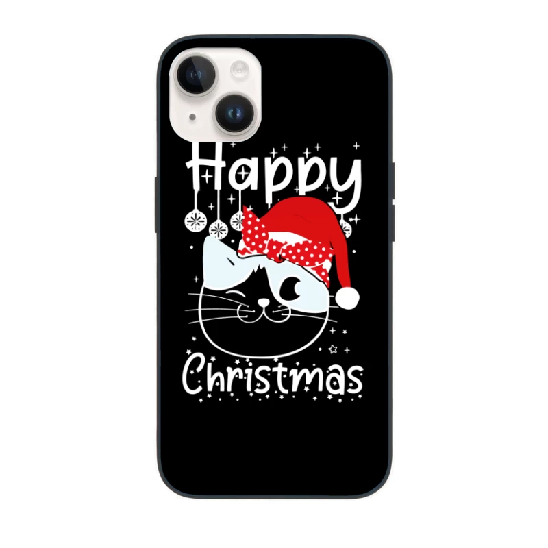 The Festive Feline Cheer iPhone Case