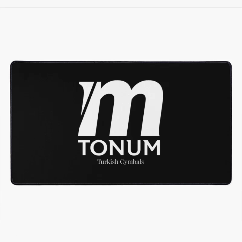 Tonum Turkish Cymbals Brand Logo in White Desk Mat