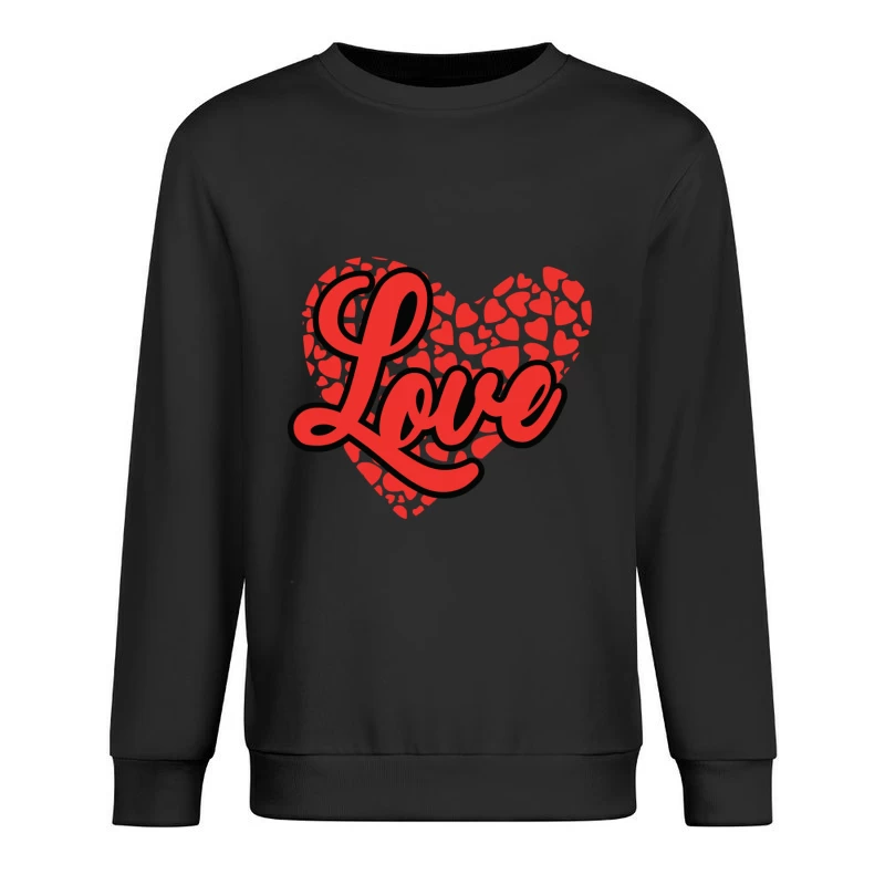 Motif d'amour rouge avec cœur Homme Sweat-shirt à enfiler