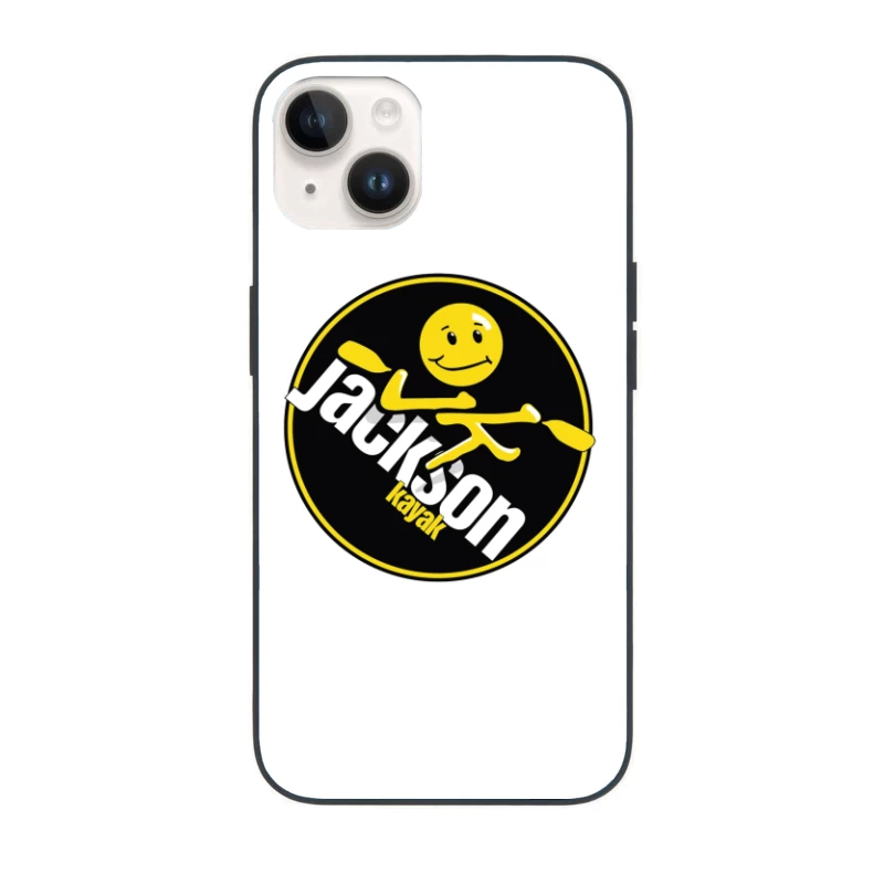 Jackson Kayak Sports Logo with Yellow Smiley Design iPhone Case