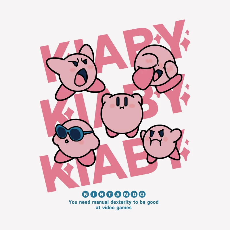Verschiedene Kirby-Ausdrücke Design Damen T-Shirt